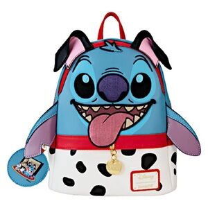 NWT Loungefly Disney Stitch x 101 Dalmatians costume cosplay backpack